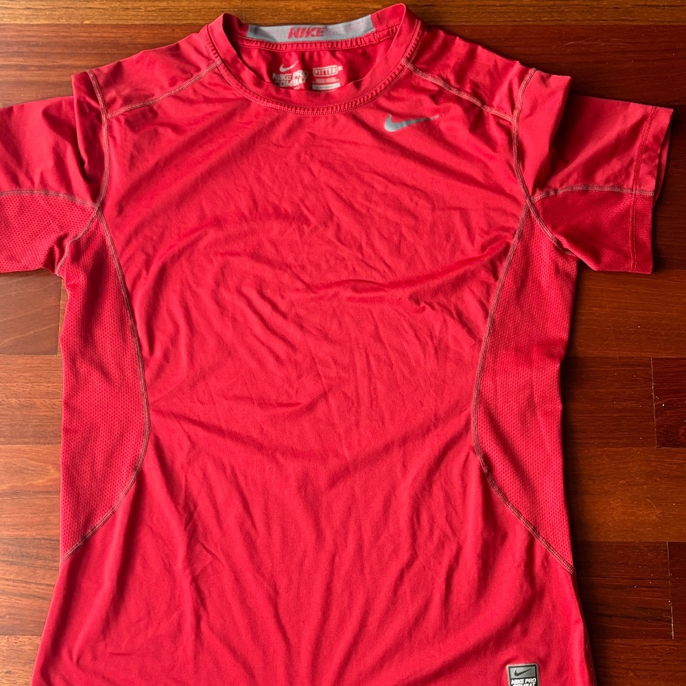 Nike Pro Combat Dri-FIT Short Sleeve Athletic T-Shirt
